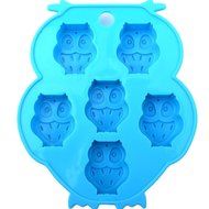 Chawoorim 6 Owls Silicone Molds Ice Cube Chocolate Jelly Candy Baking Mould Craft N3