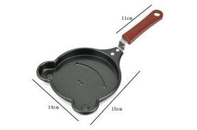 Lovely BBQ Outdoor Bear Shape Egg Pan Cake Mini Non Stick Pot Fry Frying Kitchen Cook Tool