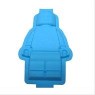 Sher Silicone Robot Shaped Cake Pan Silicone Mold Baking Mould Candy Chocolate Ice Tray Tool(Random Color) N3