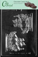 Cybrtrayd N050 Pirate Ship Chocolate Candy Mold with Exclusive Cybrtrayd Copyrighted Chocolate Molding Instructions
