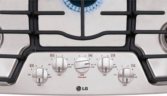 LG LCG3611ST 36" Stainless Steel Gas Sealed Burner Cooktop N4