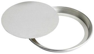 Allied Metal CCPT18X1 Pizza Pan with Solid Removable Disc Bottom, Tapered Design, 18 by 1-Inch