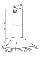 CAVALIERE 36" Wall Mounted Stainless Steel Kitchen Range Hood 900 CFM SV218B2-36 N5