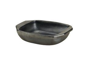 De La Terra Rectangular Baker, Black, 12" x 11" N2