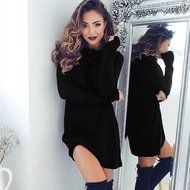 High-necked Sweater Dress,Morecome Womens Casual Long Sleeve Jumper Turtleneck Sweaters N17