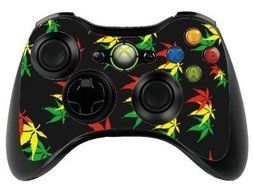 the grafix studio Weed Leaf Xbox 360 Remote Controller/Gamepad Skin / Vinyl Cover / Vinyl Xbr36