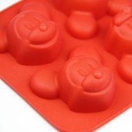 4 Cavity Mickey Mouse Silicone Cake Molds Chocolate Craft Candy Baking Mold