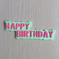 Anyana 3D HAPPY BIRTHDAY Silicone Fondant Mold Cake Decorating Pastry Gum Pastry Tool Kitchen Tool Sugar Paste... N3