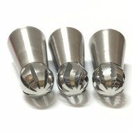 9Snail Cake Decorating Supplies NEW 3pcs/set Sphere Ball Tips Russian Icing Piping Nozzles Tips Pastry Cupcake N7