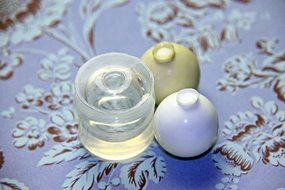 Clear silicone sphere mold for resin ball for jewellery DIY. HQ transparent vacumed silicone. (16 mm) N5