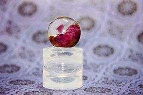 Clear silicone sphere mold for resin ball for jewellery DIY. HQ transparent vacumed silicone. (16 mm) N6