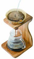 Hario VSS-1206-OV V60 Olive Wood Stand Set N2