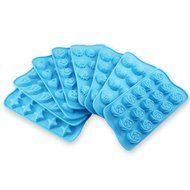 Candy Making Molds, 8 PCS YYP [Smile Face, Star, Apple, Sailboat, Sun, Diamond and Flower Mold] Silicone Candy... N7