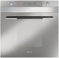 Smeg Linear Design 24 In. Stainless Look Single Electric Wall Oven - SCP111SU2