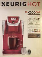 Keurig K200 Plus Series 2.0 Single Serve Plus Coffee Maker Brewer- Imperial Red (New Color)