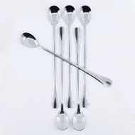 DLAND Pack of 6 Stainless Steel Spoon, Long-handled Great Circle Coffee Spoon N7