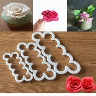 Silicone 3D Rose Flower Fondant Cake Chocolate Sugarcraft Mould Mold Decor Tool N3