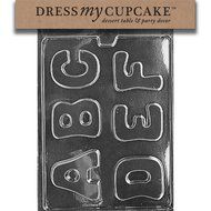 Dress My Cupcake DMCL004 Chocolate Candy Mold, Letters-A, B, C, D, E, F