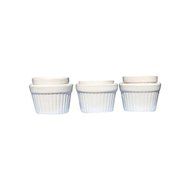 Om Joy Collection Porcelain Ramekin Dish Set 4 oz Capacity Each (3) N4