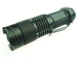RioRand&reg; 300lm Mini CREE Q5 LED Flashlight Torch Waterproof Adjustable Focus Zoom Light Lamp (With Rechargeable... N3