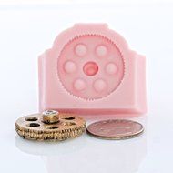 Small Steampunk Gear Mold Easy To Use Flexible Silicone Food Safe Fondant, Chocolate, Candy, Resin, Polymer Clay... N6