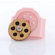 Small Steampunk Gear Mold Easy To Use Flexible Silicone Food Safe Fondant, Chocolate, Candy, Resin, Polymer Clay... N7