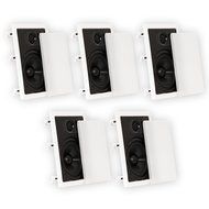 Theater Solutions CS6W In Wall 6.5" Speakers Surround Sound Home Theater 5 Speaker Set CS6W-5S