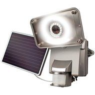 New MAXSA INNOVATIONS 44640 Motion-Activated Solar LED Security Flood Light (Silver)