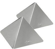 Ateco Medium Stainless Steel Pyramid Mold, Set of 2