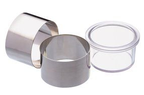 Master Class Stainless Steel Cooking Rings and Pusher MCRINGPUSH