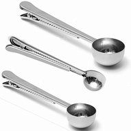 Eve Split 3pcs Multifunction Premium Stainless Steel Coffee Scoop and Tea Scoop with Integrated Bag Clip spoon N2