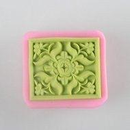 Y&amp;XL&amp;H Square Flower Shaped Soap Molds Mooncake Mould Fondant Cake Chocolate Silicone Mold, Decoration Tools Bakeware N4