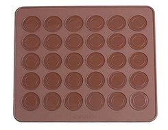 Generic Silicone Macaroon Baking Sheet Mat Muffin DIY Chocolate Cookie Mould Mode 30 Capacity Round N3