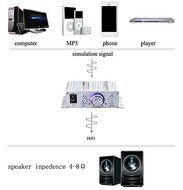 Generic 12V DC Mini Hifi Audio Power Amplifier Booster Bass MP3 Stereo Portable for Car Phone PC Home N4