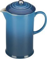 Le Creuset Marseille Blue Stoneware 27 Ounce French Press Coffee Maker