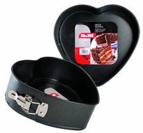 heart springform coeur shaped cake pan tin mould WITH SPRING CLASP non stick coated 22 cm