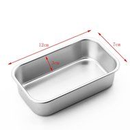DUFUSTORE 1pcs Small Rectangle Aluminum Box Loaf Tin for Home Bread Cake Baking Bakeware