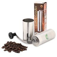 Metrical Poetry Manual Coffee Grinder Mill with Ceramic Conical Adjustable Burr, Premium Hand Coffee Mill - Portable...