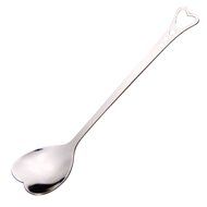 YIJIA Heart Shaped Dessert Spoon Stainless Steel Tea Coffee Spoon Mixer Flatware For Cafe Kitchen pack of 4