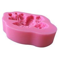 FLY Accordion Angel 3D Silicone Fondant Cake Mold For Cake Decorating Baking Mould,Pink N6