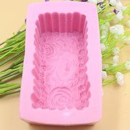 Y&amp;XL&amp;H Beautiful Girl Rose Flower Shaped Fondant Cake Chocolate Silicone Mold Cake Decoration Tools,L10.1cmW5.9cmH4.2cm N2