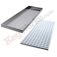 Coffee Counter Top Drip Tray - 14 7/8&quot; - Stainless Steel N3