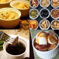 SMOQ Afficio Creme Brulee Ramekins with Precision Culinary Torch SMQ-242, Baking, Dipping Bowl, Souffle &hellip; (Red... N6