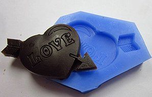 HSE soap chocolate cake silicone Candy cookie mould An arrow hearts LOVE