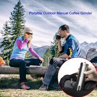 Awkli Manual Coffee Grinder Portable Adjustable Stainless Steel Hand Crank Burr Mill for Coffee Bean, Spices,Pepper... N6