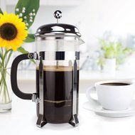 Simple Chef Stainless Steel French Press &ndash; Best Coffee Pot Press & Tea Maker w/ Heat Resistant Shatterproof Glass... N5