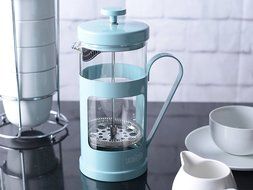 La Cafeteiere Monaco Retro Blue 8 Cup French Press Coffee Maker N2