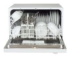 Premia PDW-66EW 6 Place Setting Countertop Compact Dishwasher N3