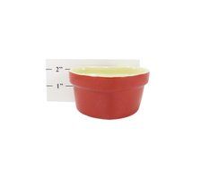 Heart Shaped Ceramic Ramekin Souffle 8 oz 4 1/4 x 3 1/2 Red (2 Piece) N3