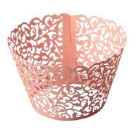 Kakaxi(TM) Filigree Vine Cupcake Wrappers Wraps Wedding and Birthday Decor (4 colors and pack of 120) N5